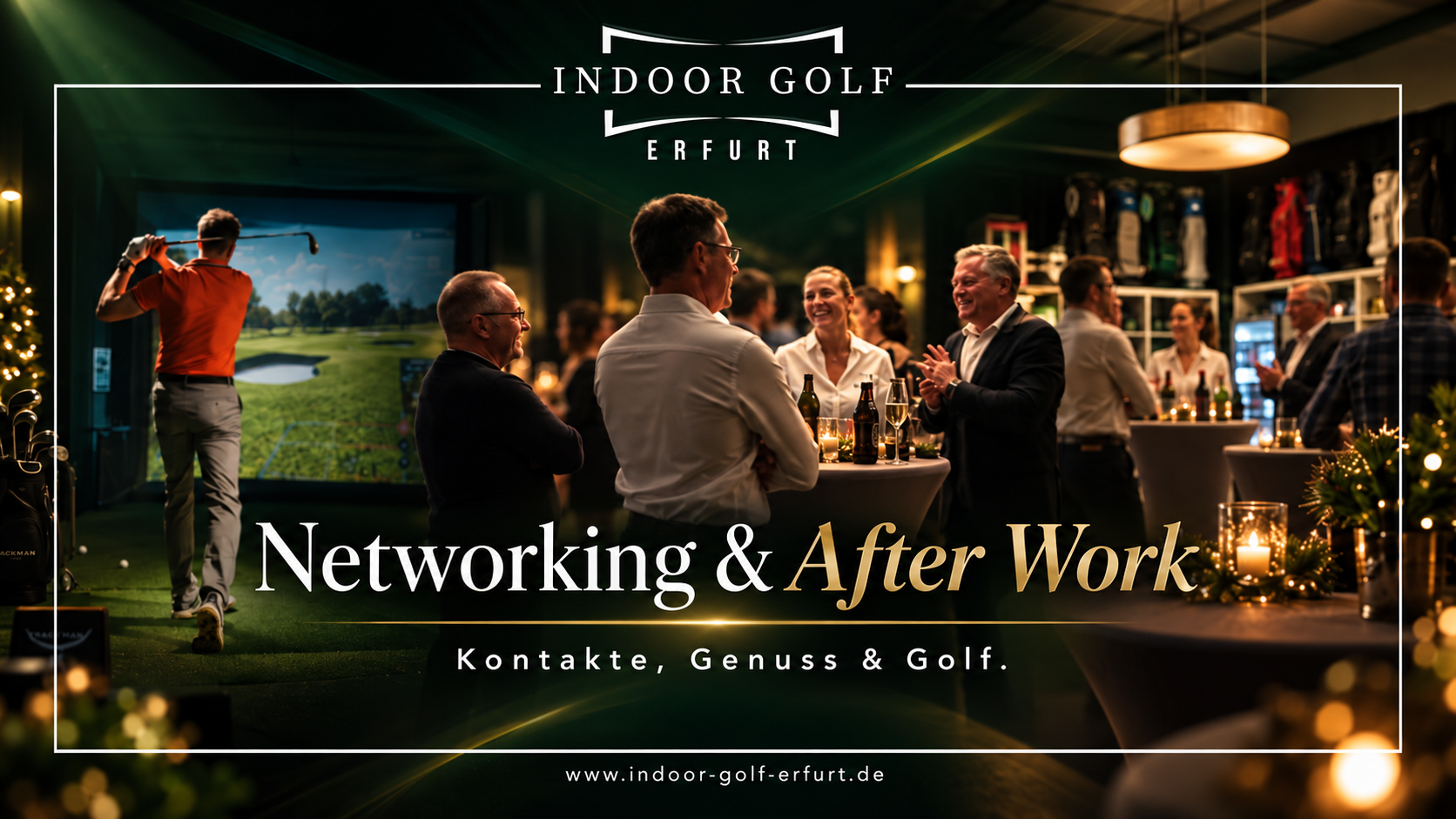 Eventmotiv: Networking & After-Work im Indoor Golf Erfurt