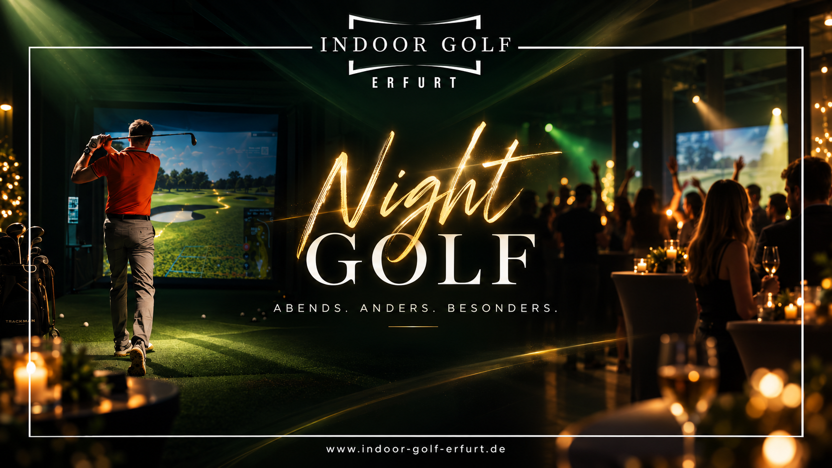 Eventmotiv: Night Golf im Indoor Golf Erfurt